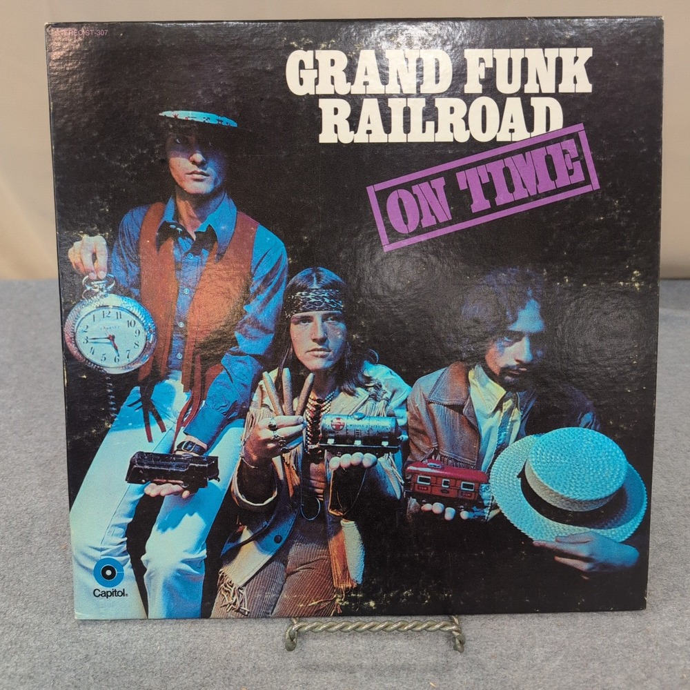 Grand Funk Railroad On Time Vinyl LP Record Capitol ST-307 1969 Hard Rock VG - Picture 1 of 4
